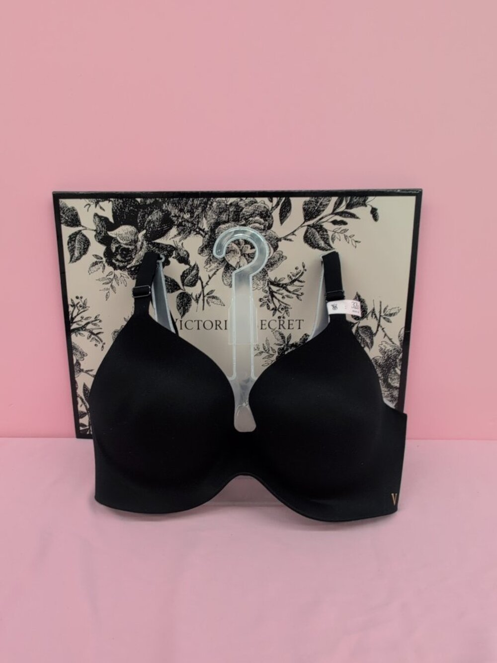 Victoria Secret Bare Infinity Flex Wireless Perfect Shape Push Up Bra 32D Black